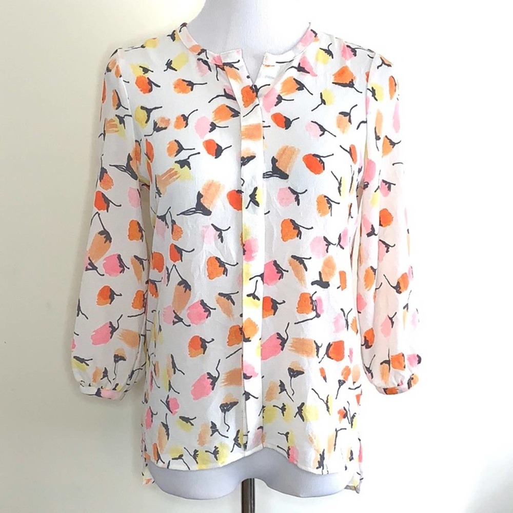 C&E Floral Crêpe Top
